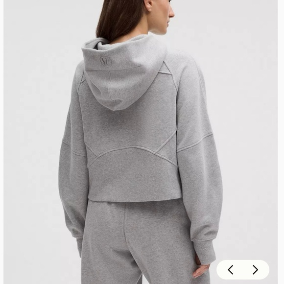 Lululemon Scuba Oversized Half-Zip Hoodie Women’s M / L Gray - Picture 3 of 15